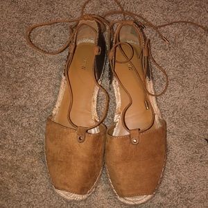 Apt. 9 wrap and tie around the ankle sandals